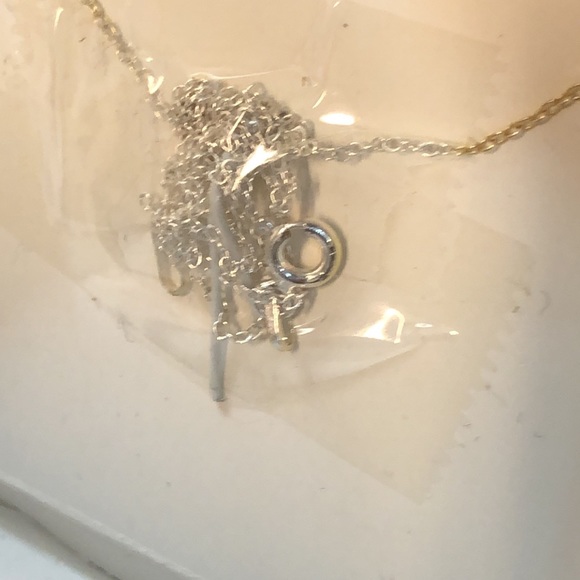 NWT Sterling Silver Floating Heart Pendant Necklace - Picture 5 of 6